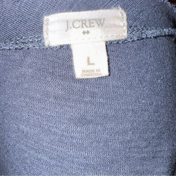 J. Crew cotton/silk ruffle accent top Wmns Sz Lg - Picture 4 of 4